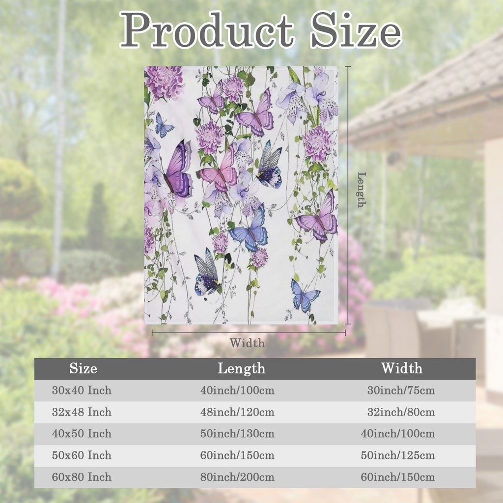 1 manta con estampado creativo de flores y mariposas, manta de estilo contemporneo, manta suave y cmoda, para sof cama de viaje, decoracin de oficina y hogar, manta para regalo de cumpleaos, para nios