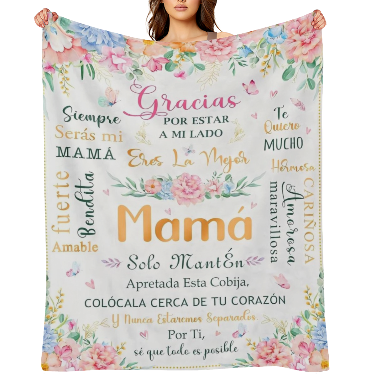 1 pc Regalos para Mamá Regalos para Mamá en Español Feliz Día de las Madres Regalos para Mamá en Español Regalos de Mamá de Hija Hijo Regalos de Cumpleaños para Mamá Regalos de Cumpleaños pa