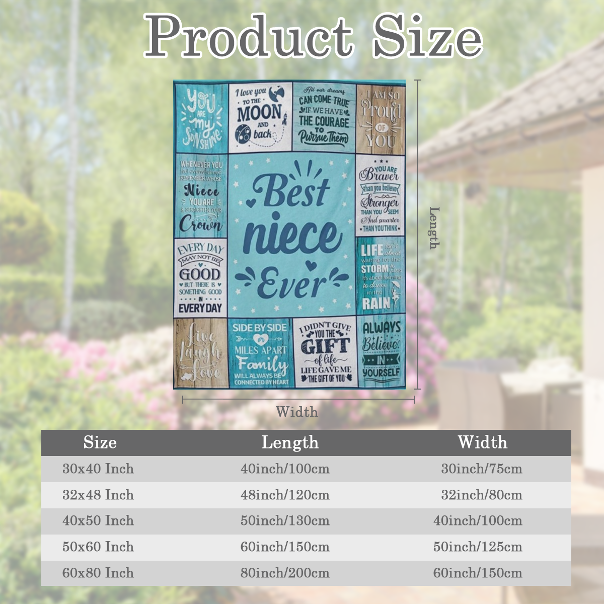 1 pc Niece Gifts from Auntie, Favorite Niece Gifts, Gifts for Niece, Best Niece Gifts Niece Gifts from Aunt Uncle, Niece Birthday Gifts Idea, to My Niece Christmas Graduation Gifts Blanket 80x60