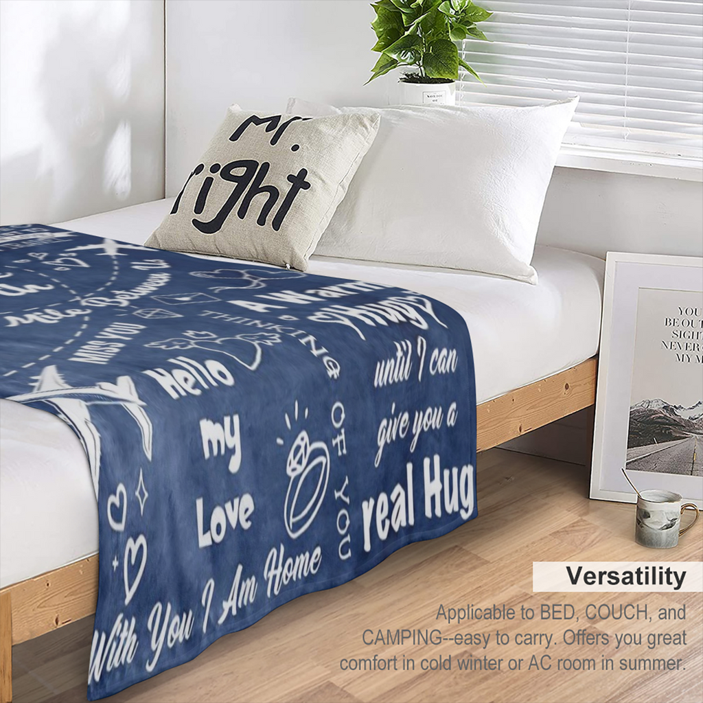 1pc Long Distance Relationship Gifts, Boyfriend Gifts From Girlfriend, Boyfriend Birthday Gifts Blankets, Romantic Gifts For Him Fathers Day Christmas Valentines, To My Boyfriend