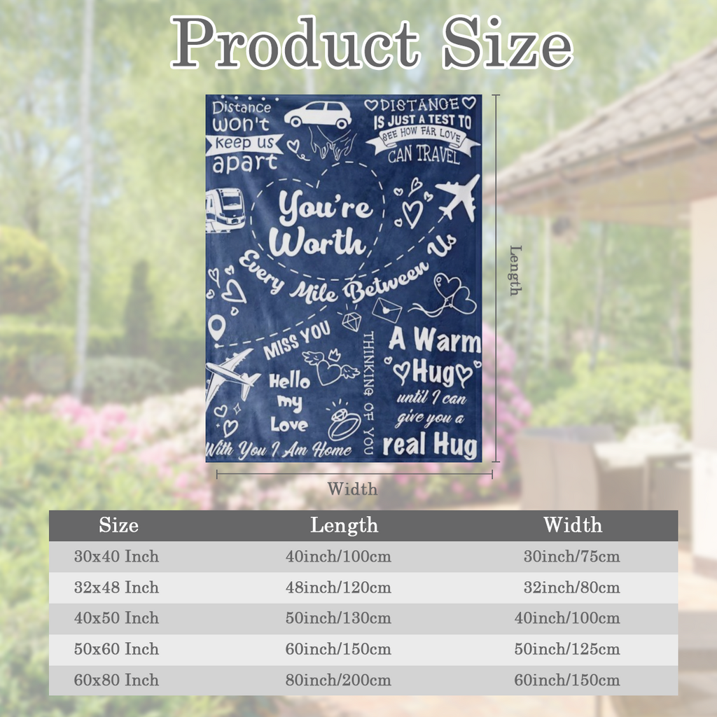1pc Long Distance Relationship Gifts, Boyfriend Gifts From Girlfriend, Boyfriend Birthday Gifts Blankets, Romantic Gifts For Him Fathers Day Christmas Valentines, To My Boyfriend