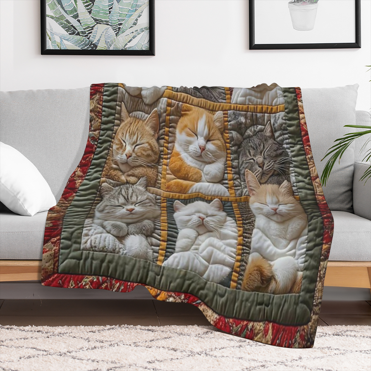 1 Celestial Comforter Plush Blanket For Cat Lovers - Modern All- season Versatile Soft And Lightweight Travel Blanket Sofa Blanket Bed Blanket And Travel Blanket - Ladies Perfect Gift A Unique All- pu