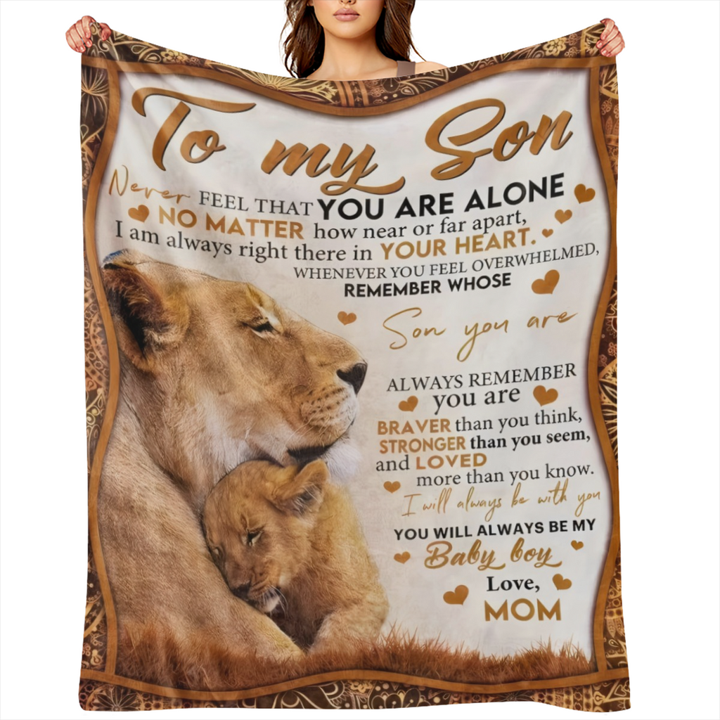 Son Gifts From Mom Blanket Gifts For Son From Mom Son Blanket From Mom To My Son Blanket From Mom Birthday Valentines Day Graduation For Son Him Boy Throw Bed Blanket