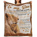 Son Gifts From Mom Blanket Gifts For Son From Mom Son Blanket From Mom To My Son Blanket From Mom Birthday Valentines Day Graduation For Son Him Boy Throw Bed Blanket