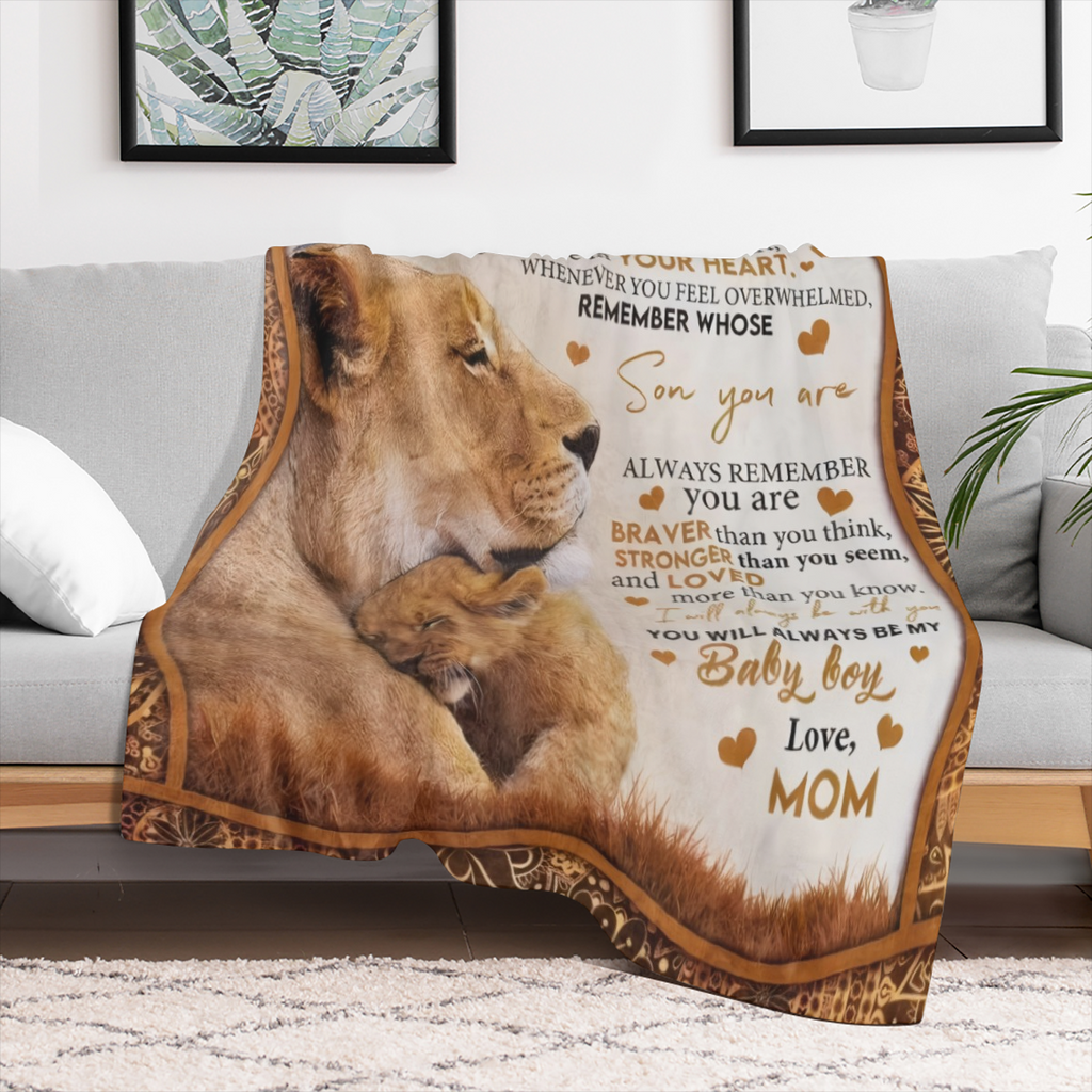 Son Gifts From Mom Blanket Gifts For Son From Mom Son Blanket From Mom To My Son Blanket From Mom Birthday Valentines Day Graduation For Son Him Boy Throw Bed Blanket