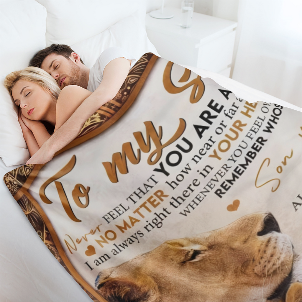 Son Gifts From Mom Blanket Gifts For Son From Mom Son Blanket From Mom To My Son Blanket From Mom Birthday Valentines Day Graduation For Son Him Boy Throw Bed Blanket