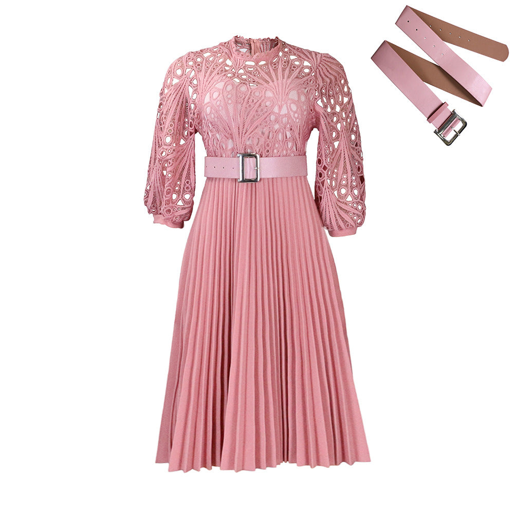 Women Dress Lace Crochet Sexy Cutout